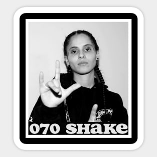 070 Shake B W Poster Sticker